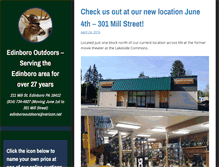 Tablet Screenshot of edinborooutdoors.com